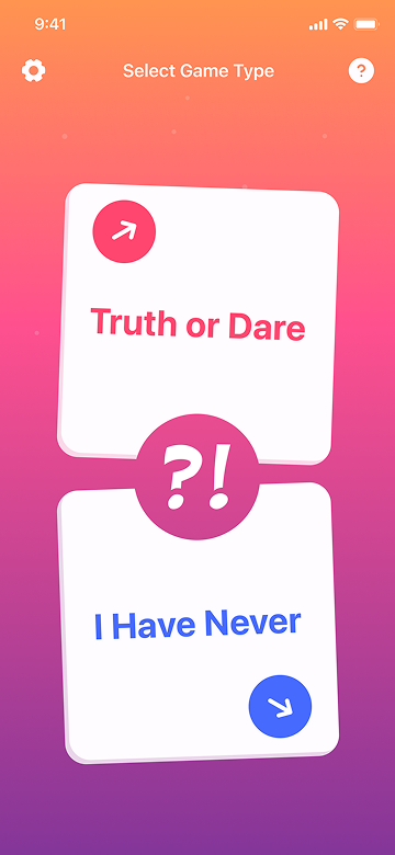 Truth or Dare app screen preview